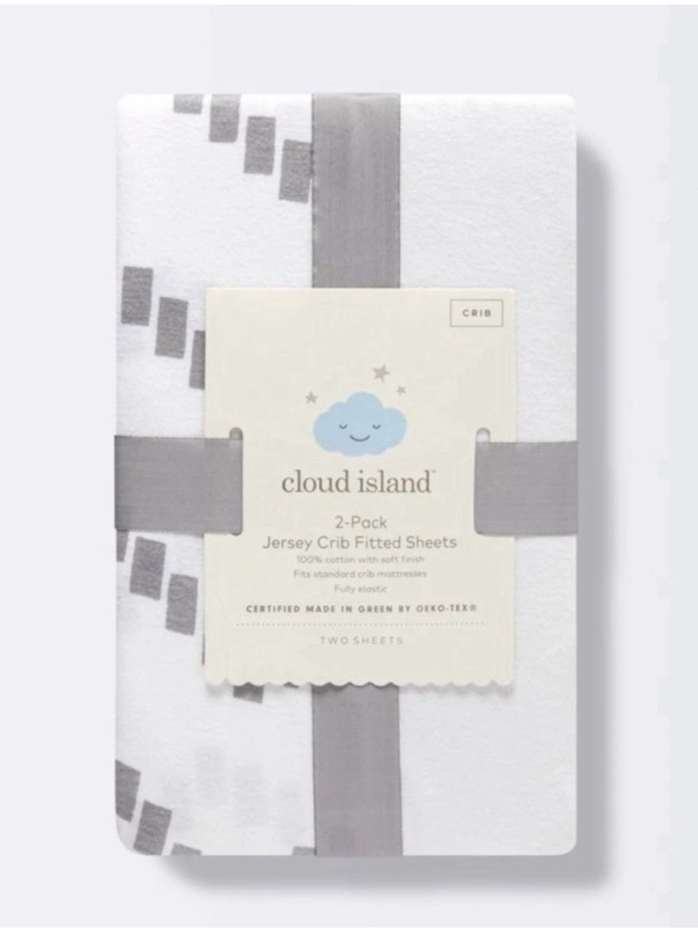 Cloud Island 2-Pack Jersey Crib Fitted Sheets New